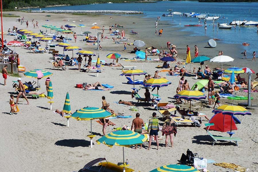 Der Privatstrand